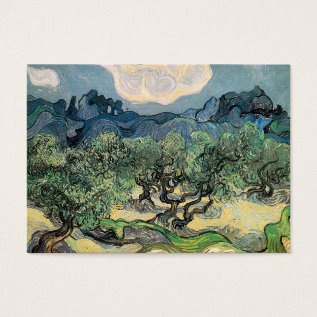 Olive Träd Vincent van Gogh Visitkort (Framsidan)