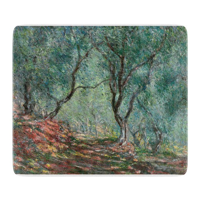 Olive Träd Wood in the Moreno Gardens (av Monet) (Framsidan)
