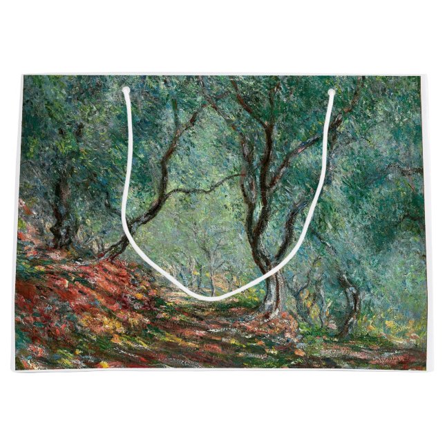 Olive Träd Wood in the Moreno Gardens (av Monet) (Framsidan)