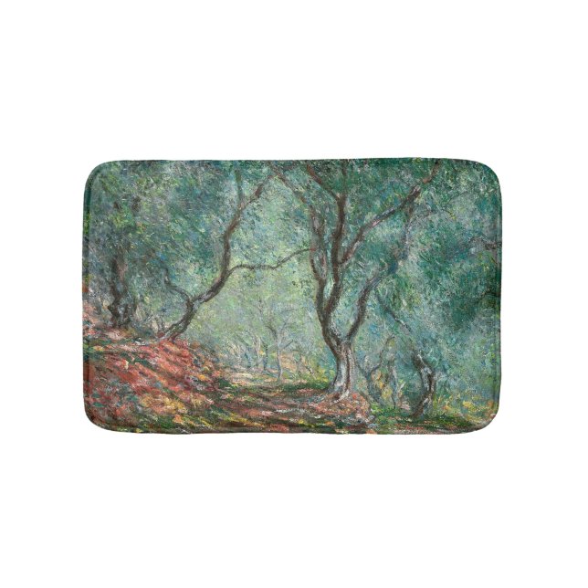 Olive Träd Wood in the Moreno Gardens (av Monet) Badrumsmatta (Framsidan)