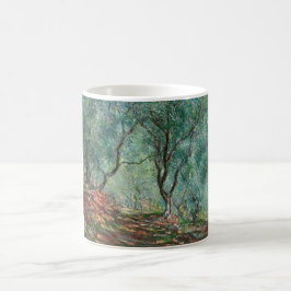 Olive Träd Wood in the Moreno Gardens (av Monet) Kaffemugg