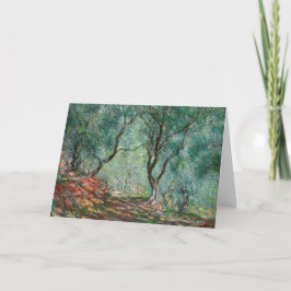 Olive Träd Wood in the Moreno Gardens (av Monet) Kort