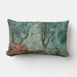Olive Träd Wood in the Moreno Gardens (av Monet) Lumbarkudde