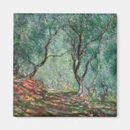 Olive Träd Wood in the Moreno Gardens (av Monet) Magnet