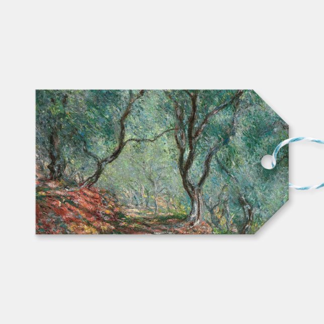 Olive Träd Wood in the Moreno Gardens (av Monet) Presentetikett (Framsidan (Horisontell))