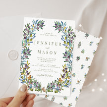 Olive Tuscan Tema bohemian Sommaren bröllop