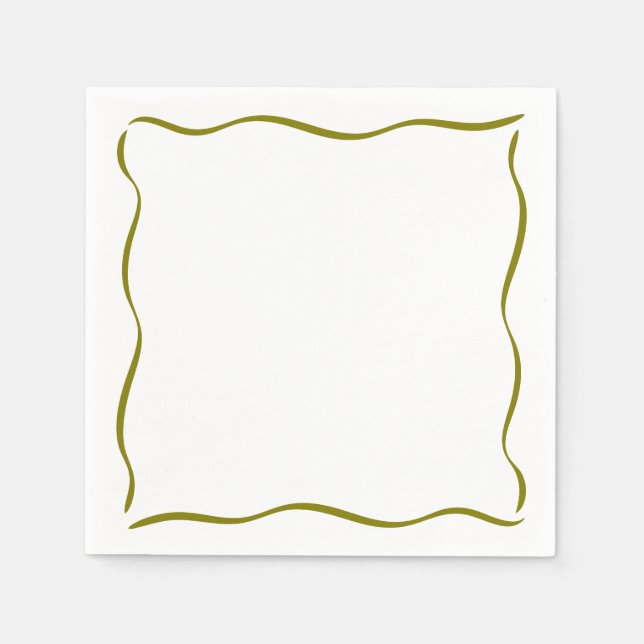 Olive Whimsical Gräns A Tini Bit Older Birthday Pappersservett (Framsidan)