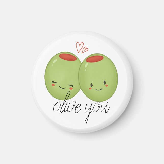 Olive You Cute Magnet (Framsidan)