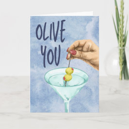 Olive You Dirty Martini Kort