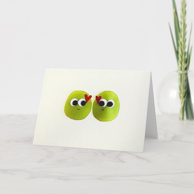 Olive You Greeting Card Kort (Framsida)