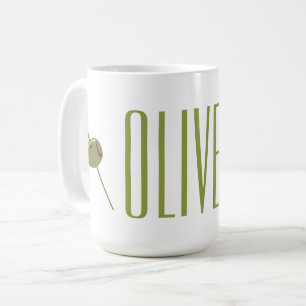 Olive You (jag Kärlek You) Rolig Romantic Valentin Kaffemugg
