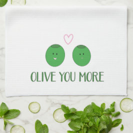 Olive You More Kitchen Towel Kökshandduk