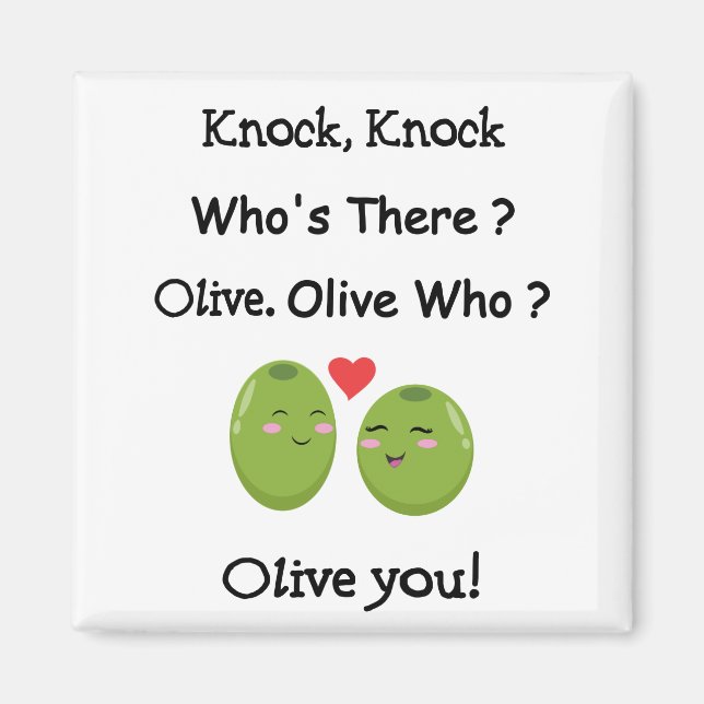 Olive You Pun Magnet (Framsidan)