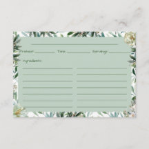 Olive You Recept Card