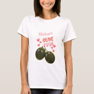 Olive You Two Olife Hearearts T Shirt