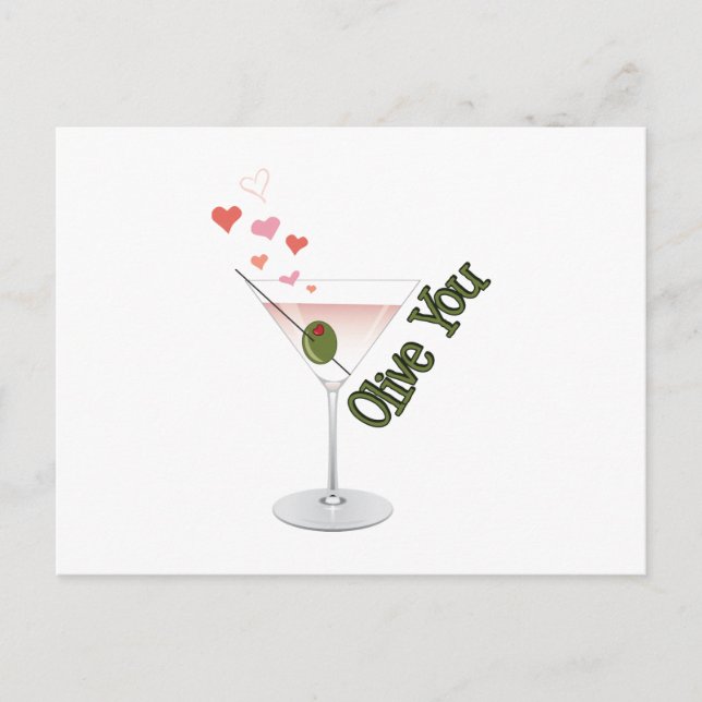 Olive You Vykort (Framsida)