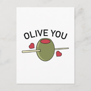 Olive You Vykort