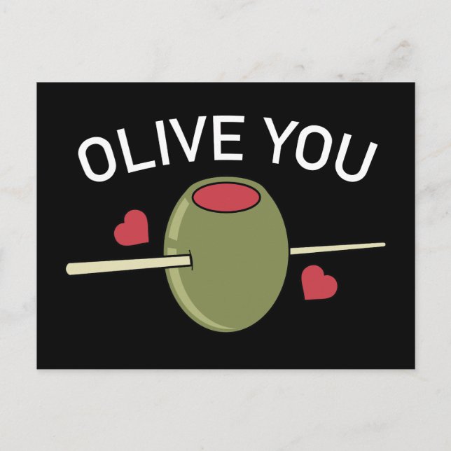 Olive You Vykort (Framsida)
