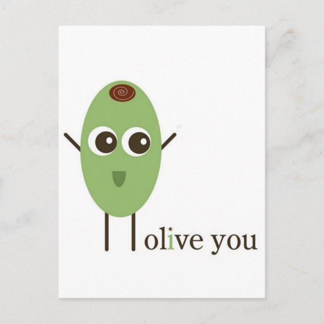 Olive You Vykort (Framsida)
