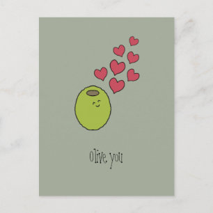 "Olive You!" vykort