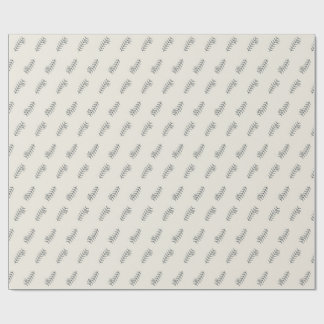 Olivegren graverad linjemönster presentpapper
