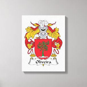 Oliveira familjvapensköld canvastryck