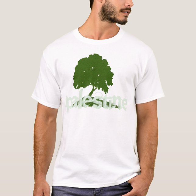 Oliven av Palestina Tee Shirt (Framsida)