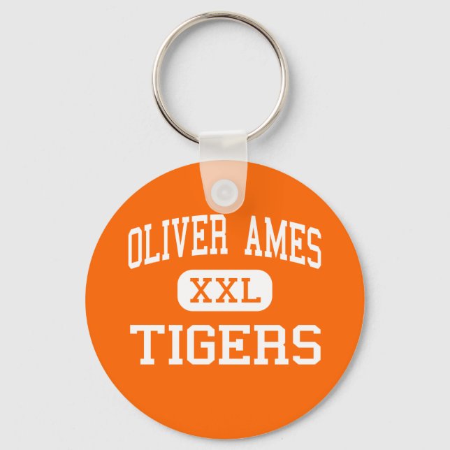 Oliver Ames - Tigers - Senior - North Easton Nyckelring (Framsida)