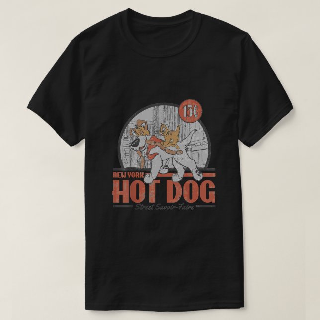 Oliver & Company New York Hett Hund T Shirt (Design framsida)
