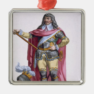 Oliver Cromwell (1599-1658) 1780 (den färgade Julgransprydnad Metall
