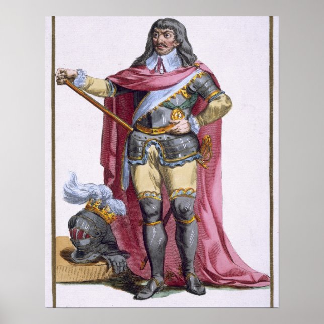 Oliver Cromwell (1599-1658) 1780 (färgad engravi) Poster (Framsidan)