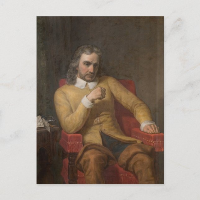 Oliver Cromwell av Charles Lucy Vykort (Framsida)