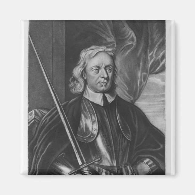 Oliver Cromwell illustration Magnet (Framsidan)