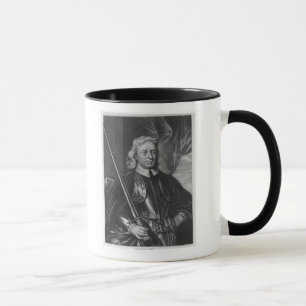 Oliver Cromwell illustration Mugg