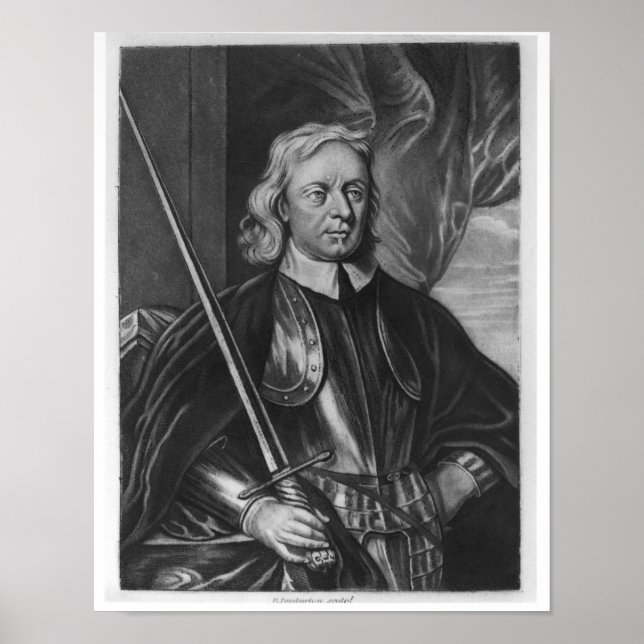 Oliver Cromwell illustration Poster (Framsidan)