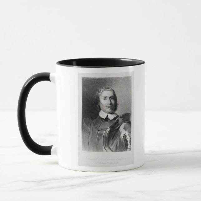 Oliver Cromwell Lord Beskyddande av England Mugg (Vänster)