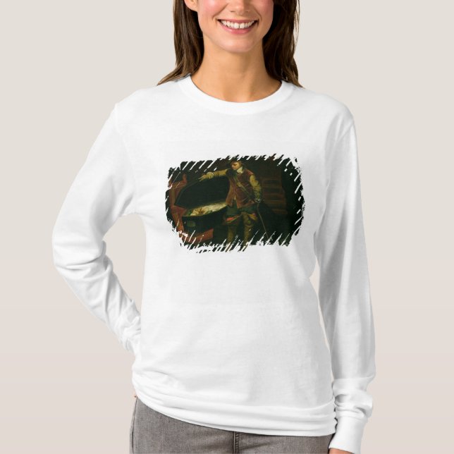 Oliver Cromwell med kistan av Charles mig Tee (Framsida)