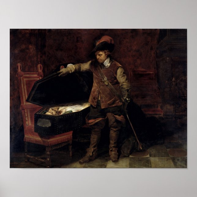 Oliver Cromwell Öppnar Charles Coffin Poster (Framsidan)