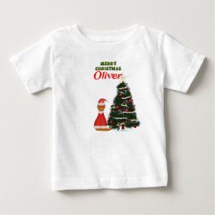 Oliver Dresed as Santa by Hans Julgran T Shirt