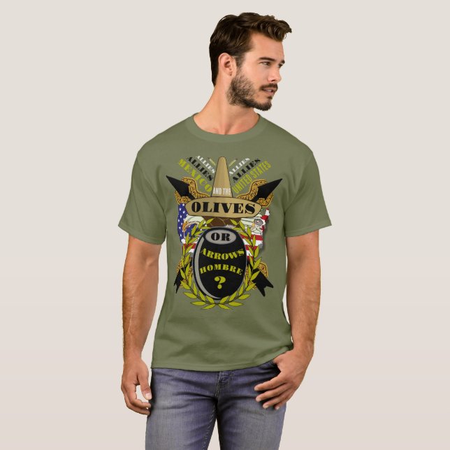 Oliver eller Arrows Hombre Allies Mexiko och Ameri T Shirt (Hel framsida)
