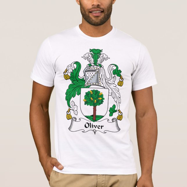 Oliver familjvapensköld t-shirt (Framsida)