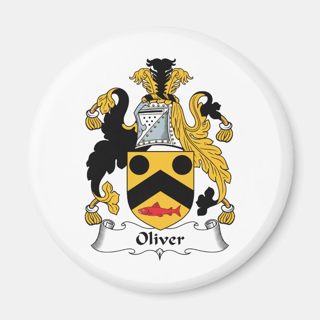 Oliver Family Crest Magnet (Framsidan)
