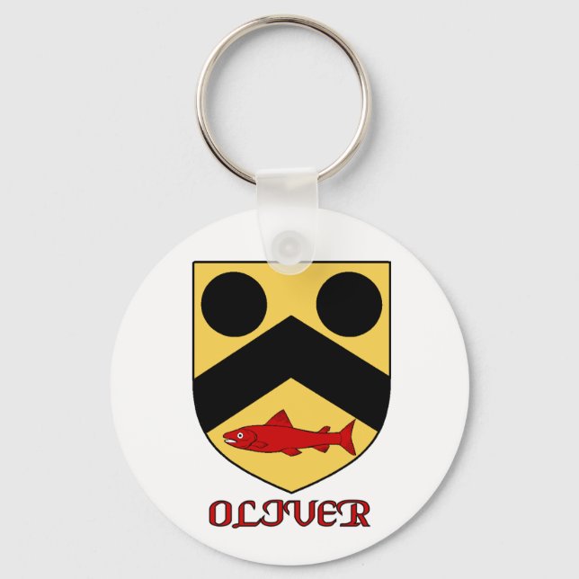 Oliver Family Shield Keychain Nyckelring (Framsida)