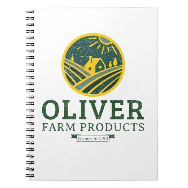 Oliver Farming Anteckningsbok (Framsidan)