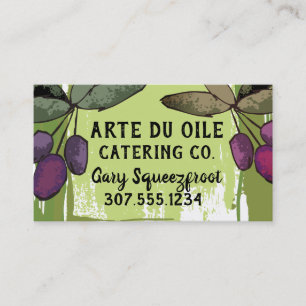 oliver gren olivoljekock catering culinary buss visitkort