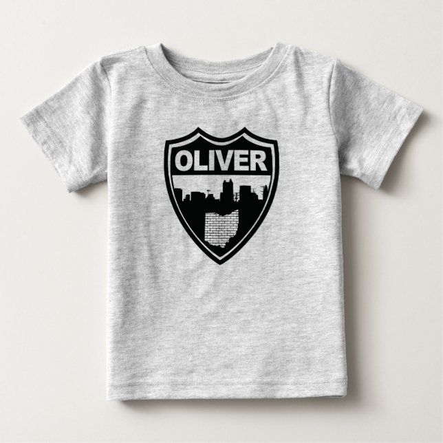 Oliver horisontutslagsplats t-shirt (Framsida)