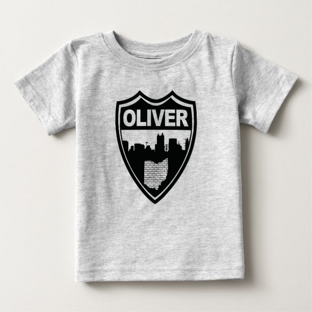 Oliver horisontutslagsplats tee (Framsida)