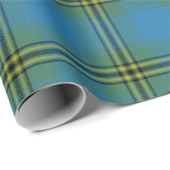 Oliver Hunting Tartan Presentpapper (Rullad Hörn)