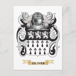 Oliver Jackar av Arm (Family Crest) Vykort