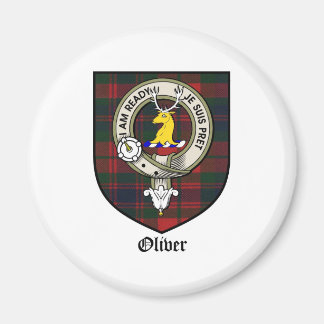 Oliver Klan Vapensköld Badge Tartan Magnet